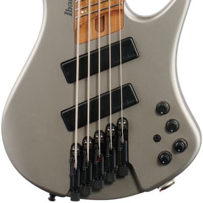 Ibanez EHB1005SMS Electric Bass, 5-String (with Gig Bag), Metallic Gray Matte image 2
