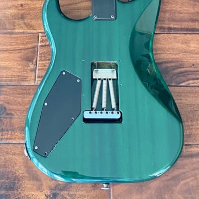 ESP Custom Shop Emerald Green Late 80's Super Strat - 5A Quilted Maple image 13
