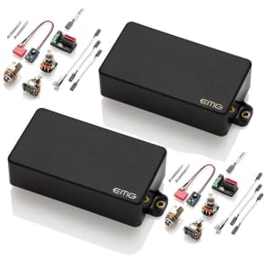 EMG 85 81セット EMG 81 + 85 BLACK ACTIVE HUMBUCKER GUITAR PICKUP SET SHORT
