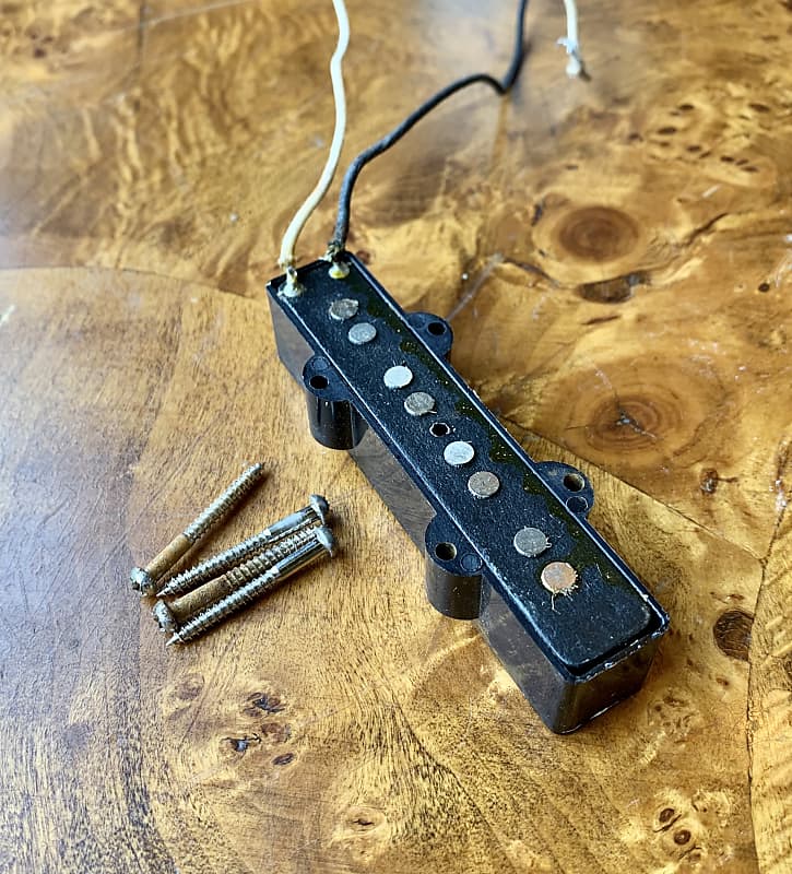 Fender Jazz Bass bridge pickup 1964 Black bottom original Reverb UK