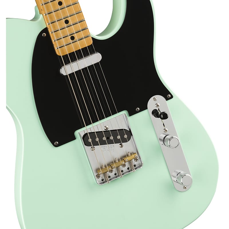 Fender Vintera '50s Telecaster Guitar Modified Maple Fingerboard - Surf Green image 1