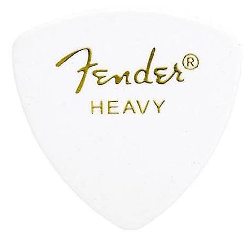 Fender 346 Classic Celluloid Guitar Picks - WHITE - HEAVY - 72-Pack (1/2 Gross) image 1