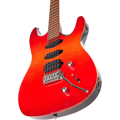 Chapman ML1 Hybrid Electric Guitar Cali Sunset Red Gloss image 5