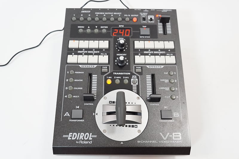8チャンネルビデオミキサー Roland EDIROL V8 Edirol Roland V-8 8 Channel Video Mixer w/Original Box, User