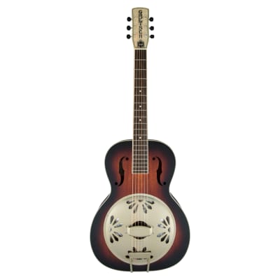 Gretsch G9240 Alligator Round-Neck, Mahogany Body Biscuit Cone Resonator Guitar, 2-Color Sunburst for sale