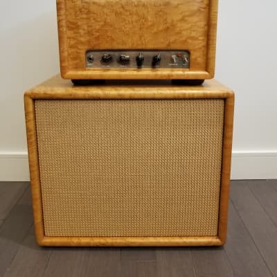 Alessandro English with BG/S/R upgrades Curly Maple Head with Matching Speaker image 1