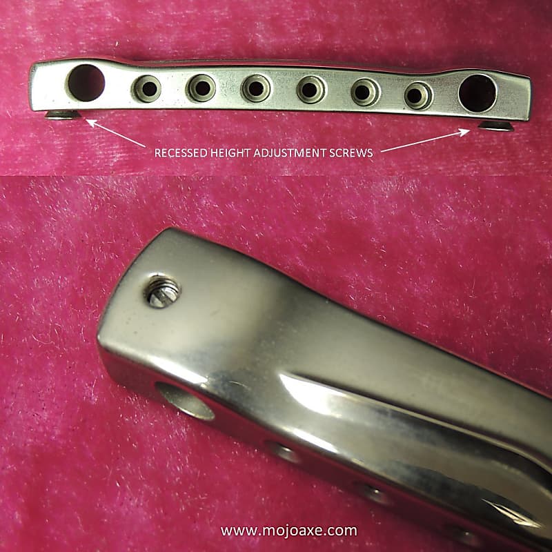 Compensated Trapeze Tailpiece for 1952 1953 Gibson Les Paul Goldtop -  MojoAxe CTT