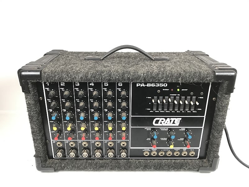 Crate PAB6350 6Channel Mixer AMP 700 Watts Reverb