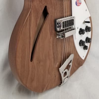 Rickenbacker 330 Electric Guitar, Thin-Line Semi-Acoustic, Walnut, 24 fret, 2 Pickups, Dot inlay, W/ image 4