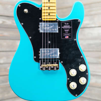 Fender American Professional II Telecaster Deluxe - Miami Blue (IT)
