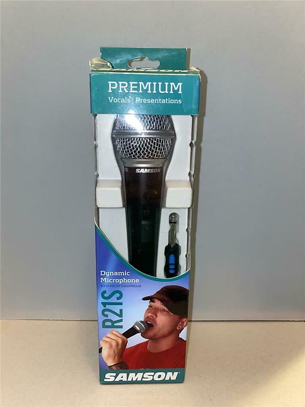 Samson R21S Premium Vocal/Presentation Microphone in Box with Cables Never Used High Quality image 1