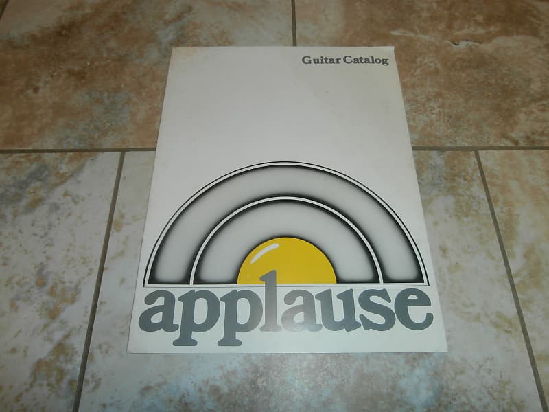 Vintage Late 1970's Applause Guitar Catalog! Rare, Original Reverb