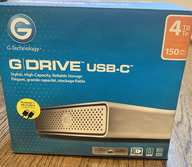 G-Technology 4TB G Drive USB-C hard drive | Reverb