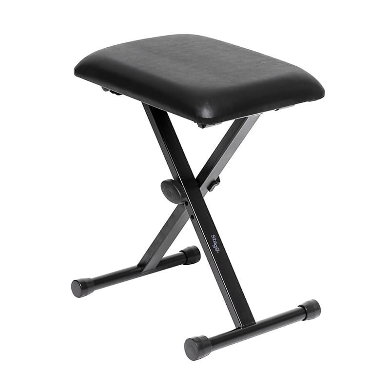 Stagg Keyboard Bench Adjustable XFrame Style Black Reverb UK