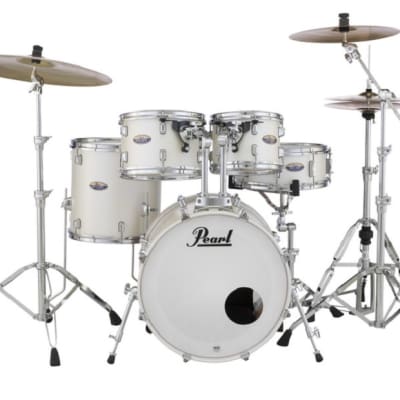 Pearl Decade Maple White Satin Pearl 20x16/10x7/12x8/14x14/14x5.5 Drums +HWP930 Hardware Pack Dealer image 1
