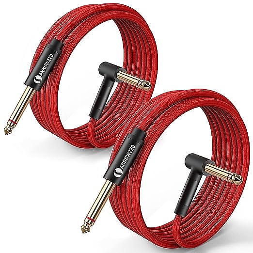 Guitar Cable, 1/4 Instrument Cable 6.35Mm Jack Nylon Braided Reverb