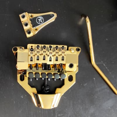 Gold Original Floyd Rose Surface-mounting FRX Tremolo System for sale