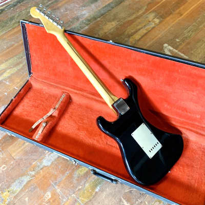 Fender E serial Stratocaster c 1980’s Blackie original vintage mij japan image 8