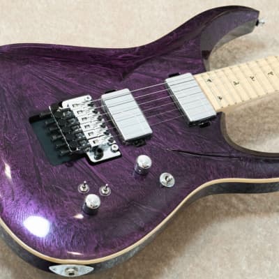 G-Life Guitars DSG Life Ash WM Active -Exotic Purple Moon- [Made in Japan] image 3