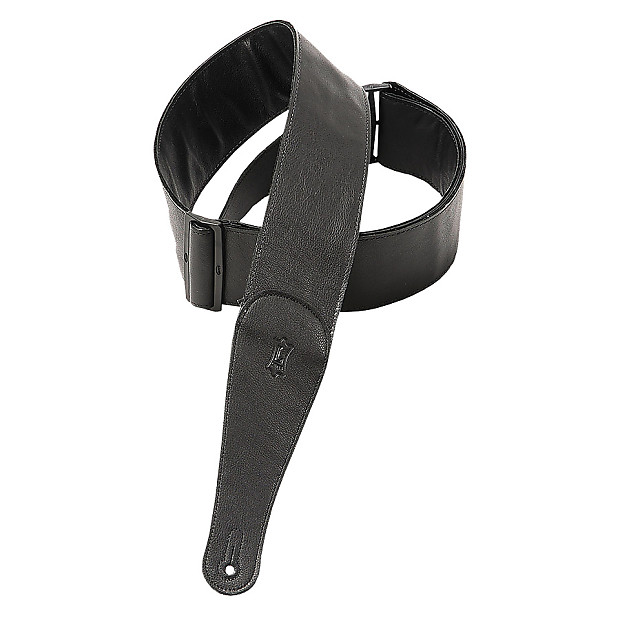 Levy's M7GG3-BLK Garment Leather 3" Guitar Strap image 1