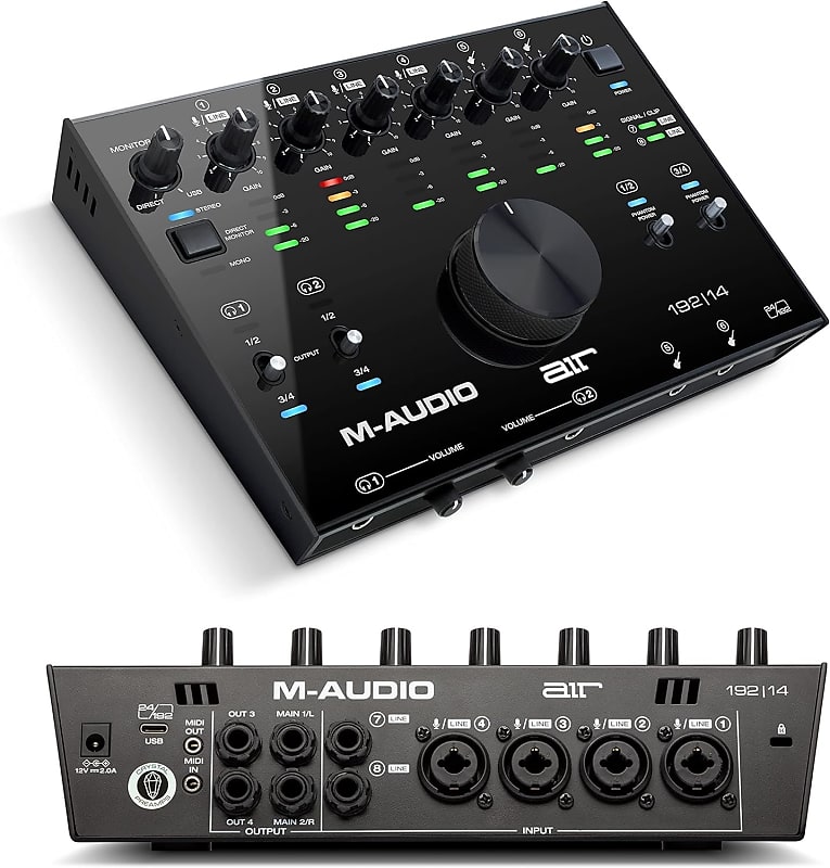 M-Audio AIR 192x14 - USB Audio Interface for Studio Recording with 8 In and 4 Out, MIDI Connectivity, and Software from MPC Beats and Ableton Live Lite image 1
