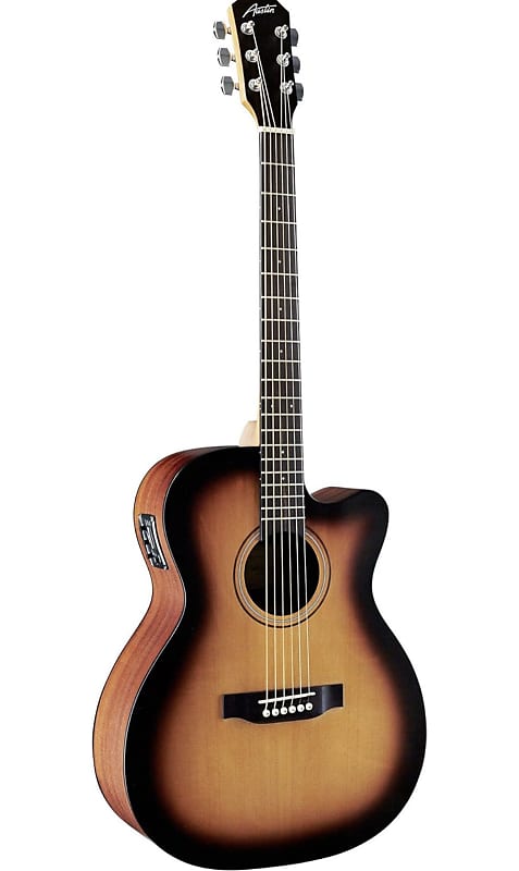 Austin |AA250SECSB | Acoustic Electric | 6 String | Righthand | Cut-A-Way | AA250SECSB | Orchestra | Sunburst | Acoustic image 1