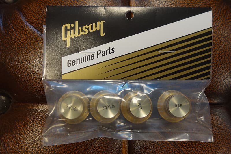 Gibson PRMK030 Top Hat Knobs w/ Gold Metal Insert (Aged Reverb