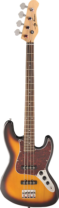 Jay Turser J-Style Electric Bass Tobacco Sunburst image 1