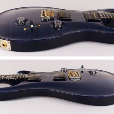 2015 Paul Reed Smith 30th Anniversary PRS Custom 24 Whale Blue 10 Top with Hardshell Case image 4