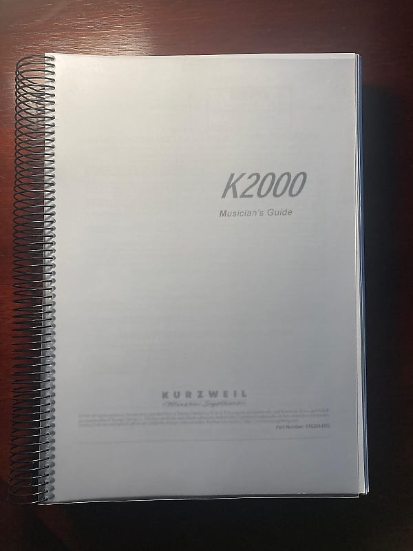 Kurzweil K2000 Musician’s Guide image 1