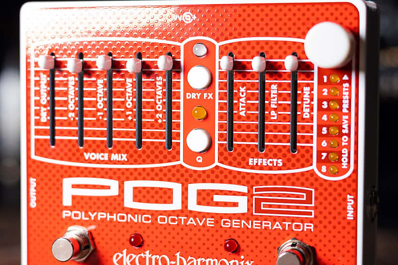 Electro-Harmonix POG2 Polyphonic Octave Generator Guitar Pedal 