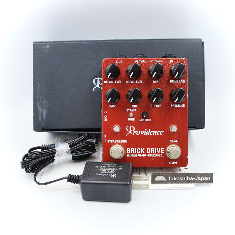 Providence BDI-1 Brick Drive Bass Drive / Preamp / DI With Original Box  Adapter Guitar Effect Pedal Q940039