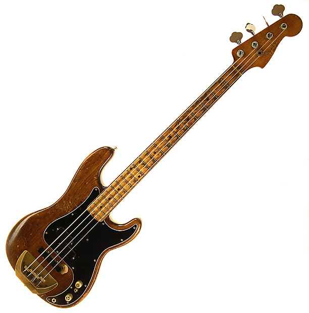 Vintage 1958 custom modified Fender P-Bass bass guitar with EMG pickups image 1