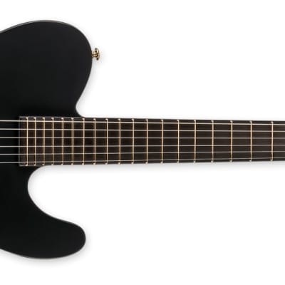 ESP LTD AA-1 Alan Ashby Signature Electric Guitar, Black Satin w/ Hard Case image 2