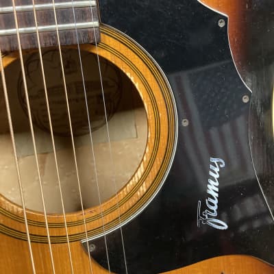 Framus 6-String Texan Acoustic 1960s Tobacco Sunburst See pics image 22
