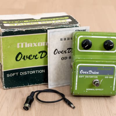Maxon OverDrive SoftDistortion OD-880 復刻 Maxon OD-880 Soft Distortion (1976 - 1982) | Reverb