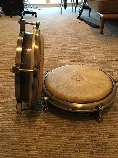 Pearl Travel Congas Set of 2 Plus Stands | Reverb