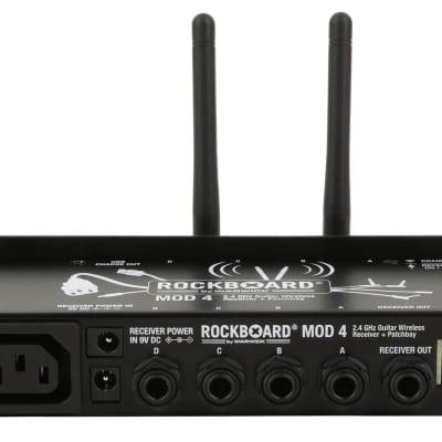 RockBoard MOD 4 & U2 Transmitter - 2.4 GHz Guitar Wireless Receiver, Transmitter + TRS Patchbay image 4