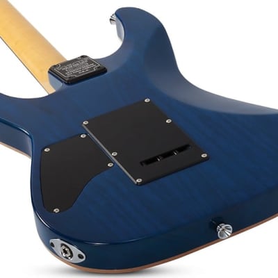 Schecter Japan California Classic Electric Guitar W/ Hardcase, Transparent Sky Burst 7300 image 20