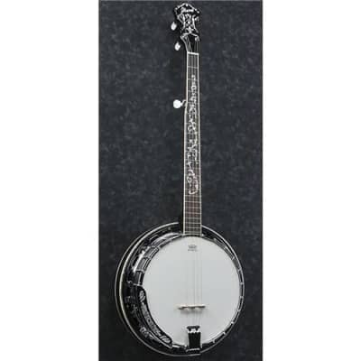 Ibanez B300 5-String Banjo, 22 Frets, Mahogany Neck, Rosewood Fretboard, Abalone Resonator Binding image 4