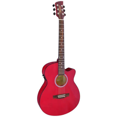Brunswick BTK30 Electro Acoustic Guitar - Red image 2