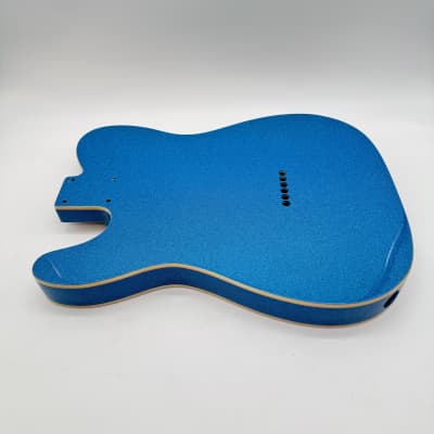 HooDoo Telecaster Thinline Double-Bound Sparkle Blue Body Alder Super Light HTB4139 image 6