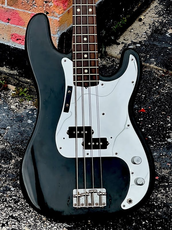 Fender Precision Bass 1979 - a cool Black P Bass like the one used by Phil Lynott of Thin Lizzy. image 1