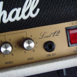 Marshall Lead 12 White Tolex 12-Watt Miniature Guitar Amplifier Head image 4