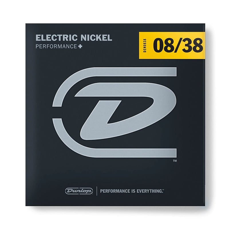 Dunlop Electric Guitar Strings DEN0838 Nickel Wound Light, 8 to 38 image 1