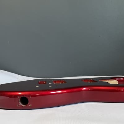 1980's Made in Japan Kramer Focus 2000 Candy Apple Red Guitar Body Floyd Ready image 22