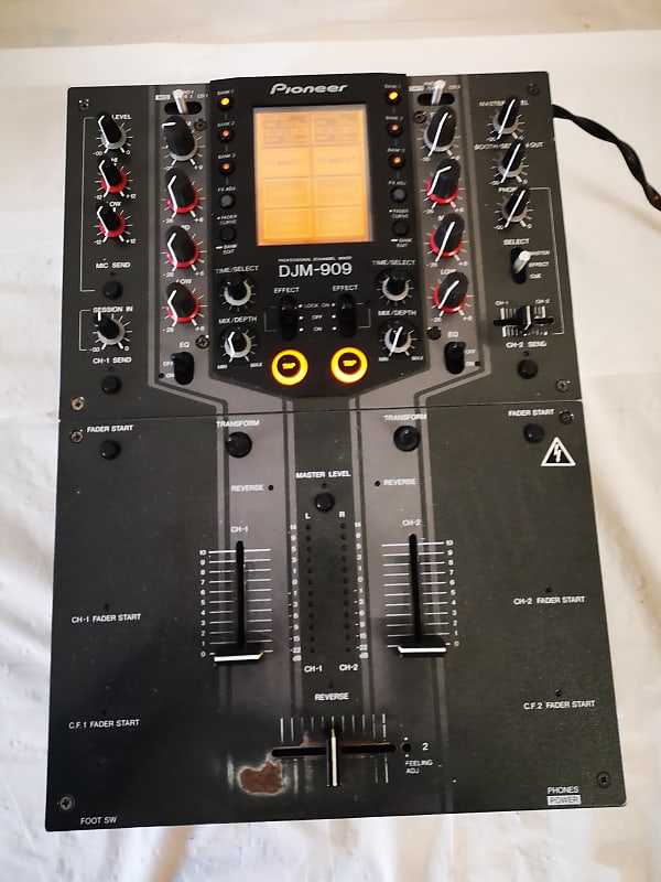 Pioneer DJM-909 2 Channel DJ Battle Mixer W/Effects - Good Working