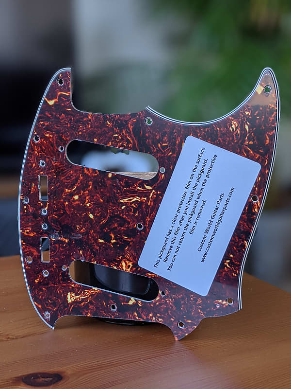 Custom World Guitar Parts Mustang Brown Tortoise (Fits Reverb