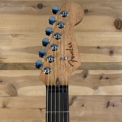 Fender American Acoustasonic Stratocaster Acoustic Guitar - Transparent Sonic Blue image 3