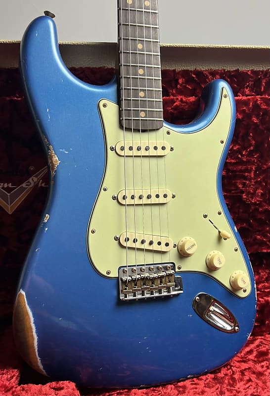Fender Custom Shop Stratocaster '63 2023  - Aged Lake Placid Blue Relic image 1